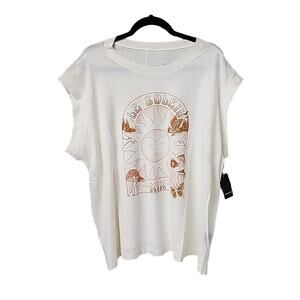 Torrid Relaxed Fit Vintage Cotton Jersey Crew Neck Dolman Tank Toop Size 2X NWT